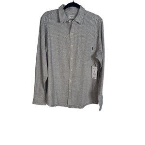NWT Hurley Small Mens Striped Organic Cotton Flannel Shirt